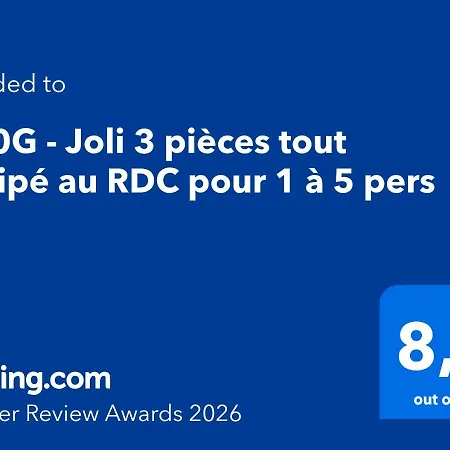 アパート Rb-0g - Joli 3 Pieces Equipe Au Rdc Pour 1 A 5 Pers *