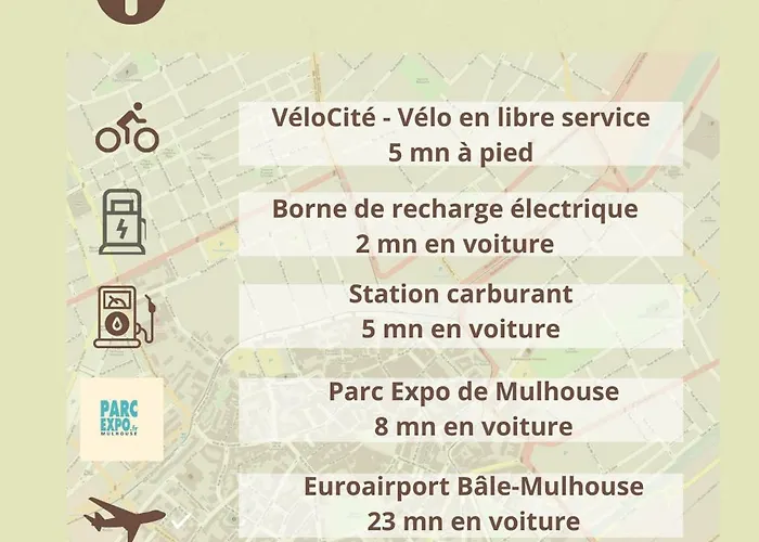 Apartamento Rb-0g - F3 Au Rdc équipé Pour 1 à 5 Pers Mulhouse