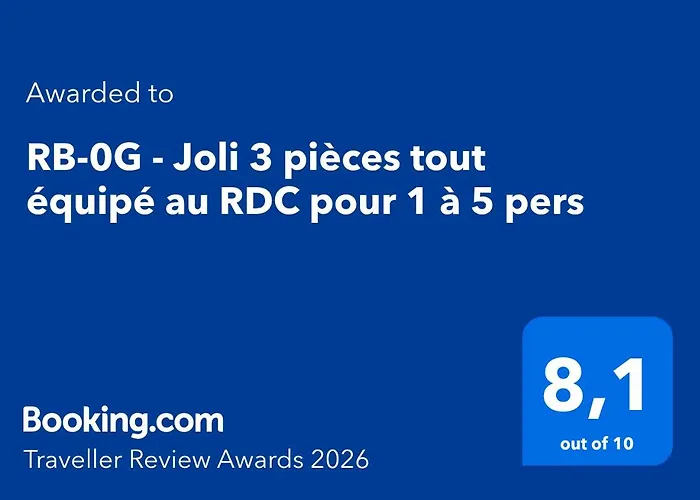 Apartamento Rb-0g - F3 Au Rdc équipé Pour 1 à 5 Pers *